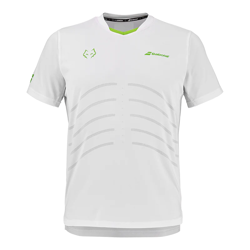 Playera Babolat Réplica White/White 2026 J. Lebrón
