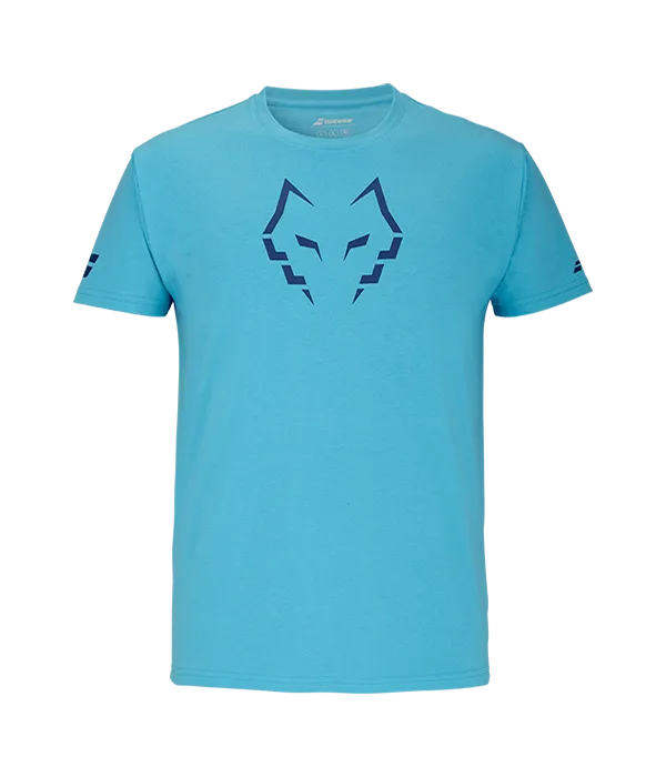 Playera Babolat Cotton Juan Lebron Cyan 2025 T-Shirt