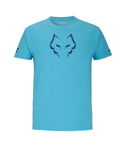 Playera Babolat Cotton Juan Lebron Cyan 2025 T-Shirt