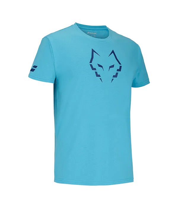 Playera Babolat Cotton Juan Lebron Cyan 2025 T-Shirt