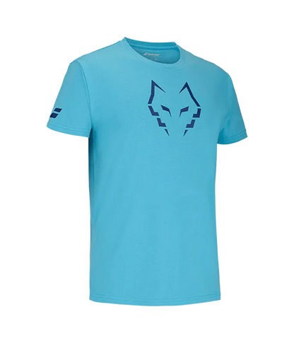 Playera Babolat Cotton Juan Lebron Cyan 2025 T-Shirt