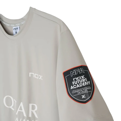 Playera NOX Sponsors AT10 Light Grey 2026 A. Tapia