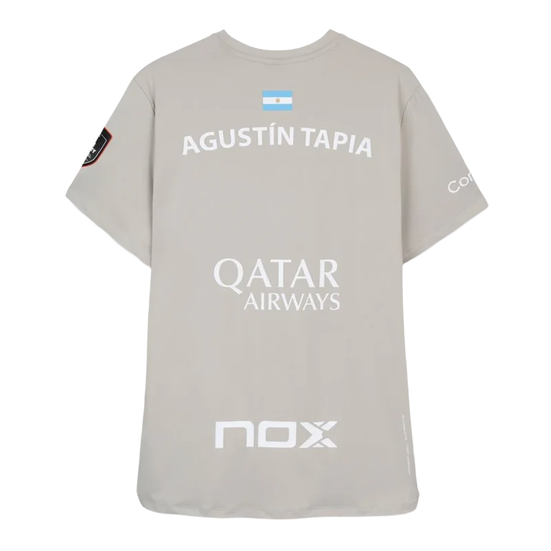 Playera NOX Sponsors AT10 Light Grey 2026 A. Tapia