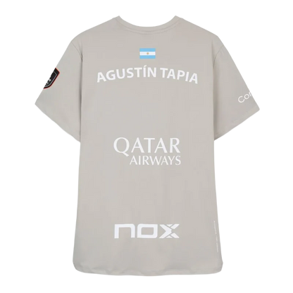 Playera NOX Sponsors AT10 Light Grey 2026 A. Tapia