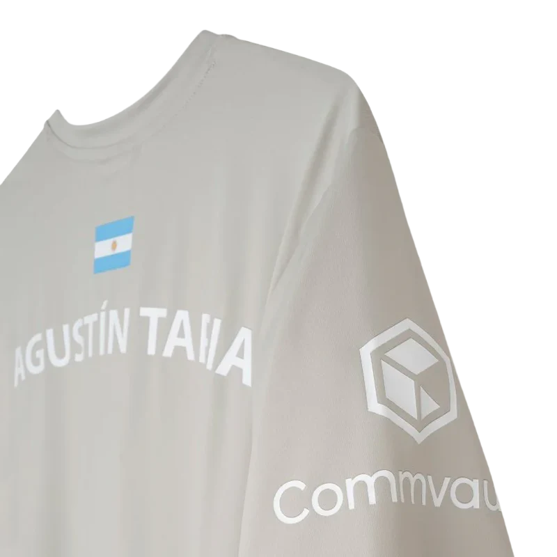 Playera NOX Sponsors AT10 Light Grey 2026 A. Tapia