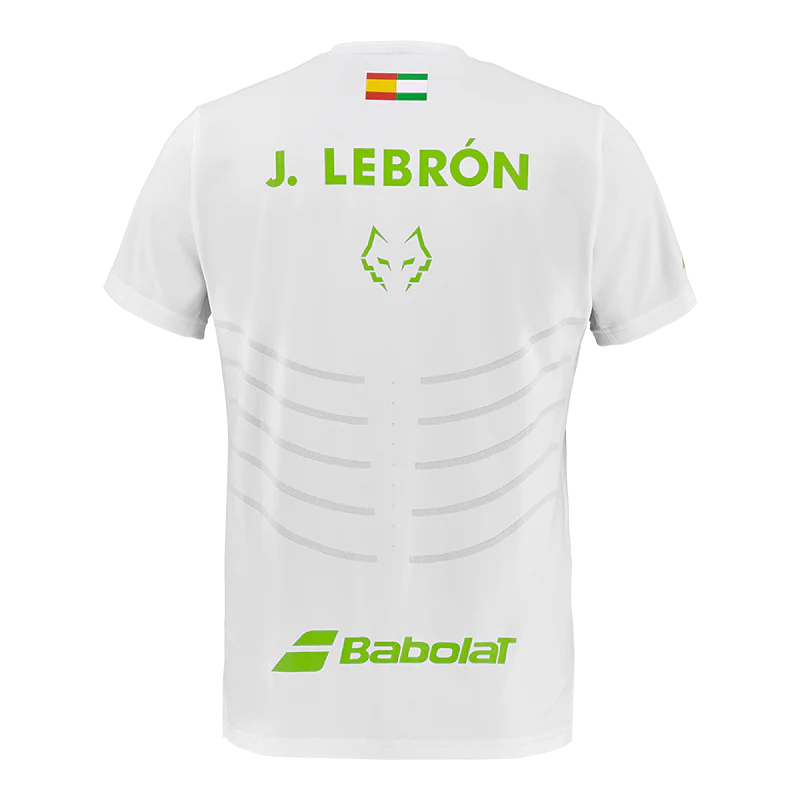 Playera Babolat Réplica White/White 2026 J. Lebrón