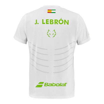 Playera Babolat Réplica White/White 2026 J. Lebrón