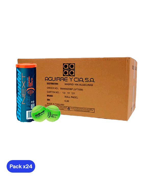 Pelotas Bullpadel Next Ball Box (Caja con 24)