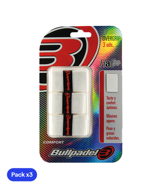 Overgrips Bullpadel GB1200 Comfort Blanco (Pack x3)