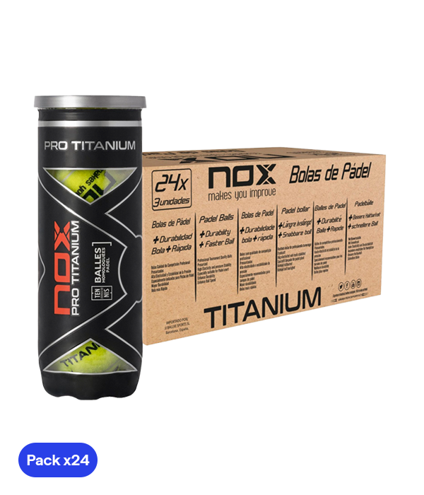 Pelotas NOX Pro Titanium Ball Drawer (Caja con 24)