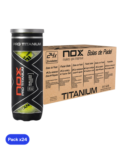Pelotas NOX Pro Titanium Ball Drawer (Caja con 24)