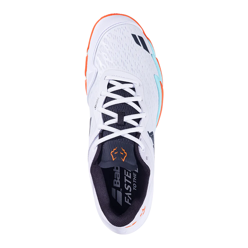 Tenis Babolat Jet Premura 3 White/Orange 2026 J. Lebrón
