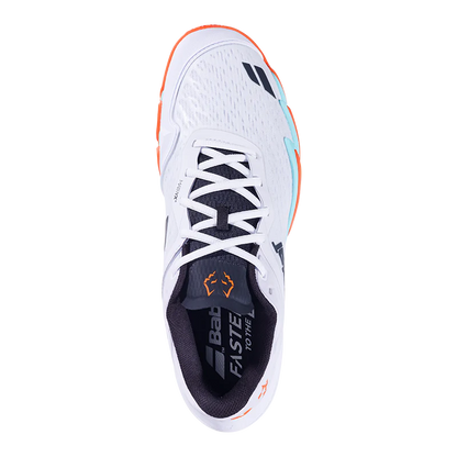 Tenis Babolat Jet Premura 3 White/Orange 2026 J. Lebrón