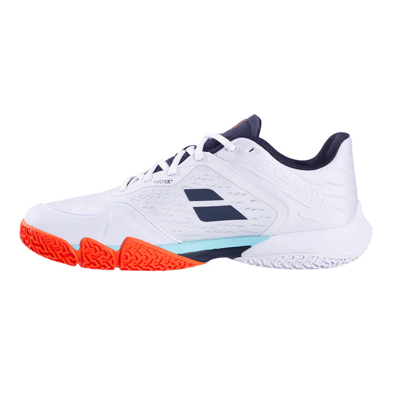 Tenis Babolat Jet Premura 3 White/Orange 2026 J. Lebrón