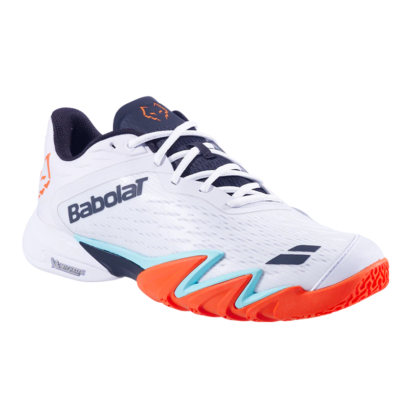 Tenis Babolat Jet Premura 3 White/Orange 2026 J. Lebrón